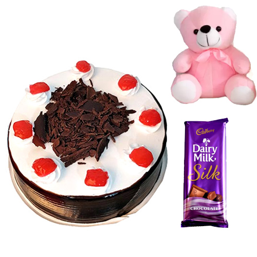 Cake & Teddy & Chocolate cake delivery Delhi