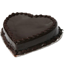 1kg Heart Shape Chocolate Truffle Cake Eggless cake delivery Delhi